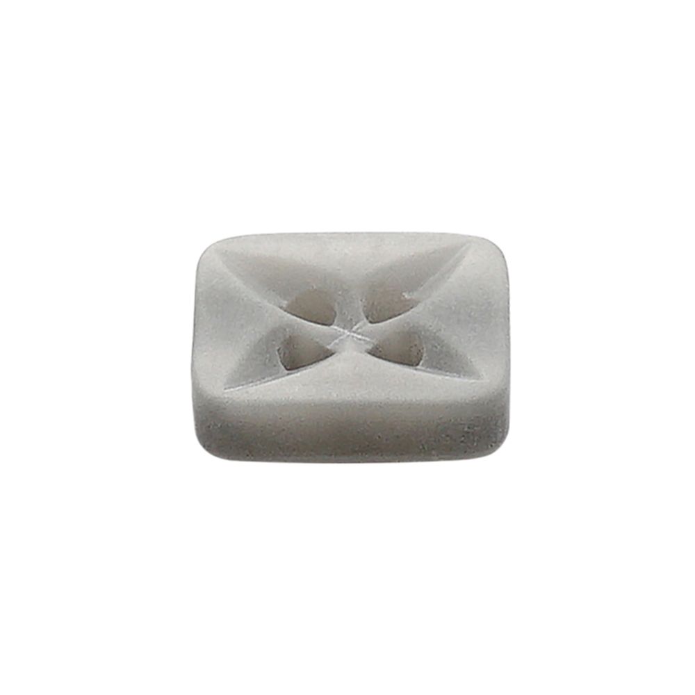 Пуговицы 4 прокола 22L (14мм), квадрат, пластик (col.02 светло-серый), CB_M-26, 144 шт