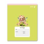 Тетрадь ученическая школьная A5 12 л. на скобе 65 г/м², белизна 100% 25 шт клетка, 01394 Волшебные герои, Светоч Т74