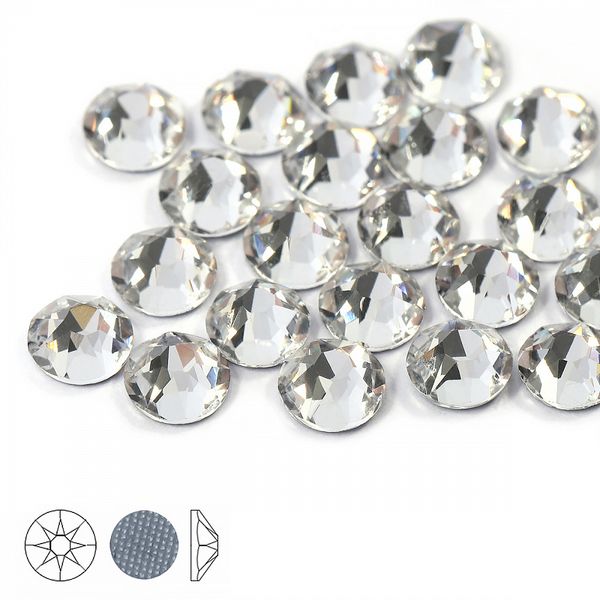Стразы термоклеевые Xirius 8+8 граней SS16 (3,8-4,0 мм) арт.HF16-01 цв.Crystal, уп.1440 шт