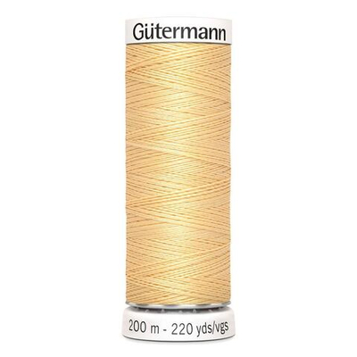 Нитки универсальные Gutermann Sew-all, 200м, 003 кремово-желтый, 5 катушек