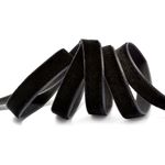 Лента бархатная (тесьма) 10.0 мм / 20±1 метров, нейлон, черный