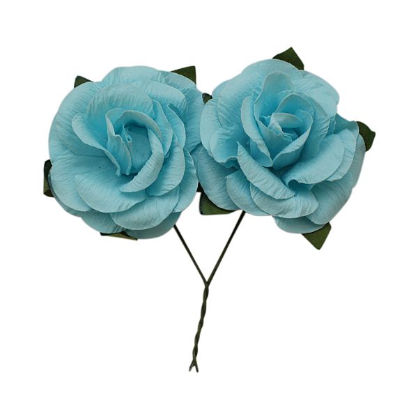 Цветы искусственные декоративные 4,3х2см, 6 шт, Астра, E12 синий