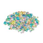 Бусины пластик ⌀4, 6, 8, 10 мм, 100±2 г, №03 ассорти, Zlatka PBBM-01