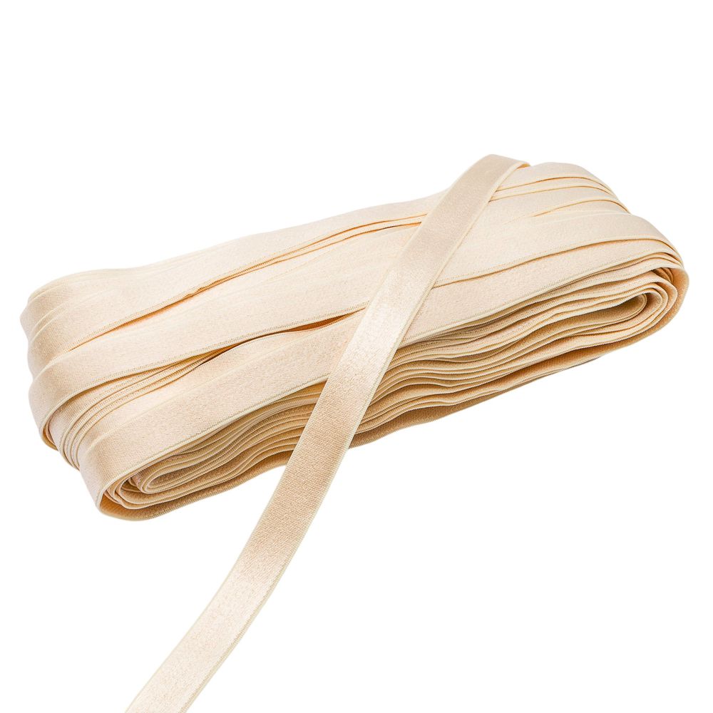 Резинка бельевая (бретелечная) 14.0 мм / 25 метров, шампань