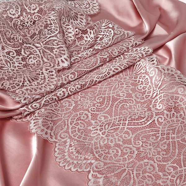 Кружево бельевое эластичное 225 мм / 3 м, 40992 цв.003 розовый, Kruzhevo