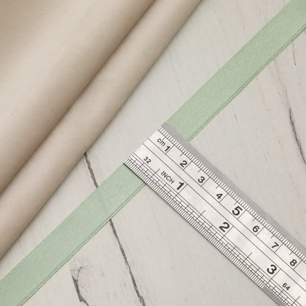 Лента атласная 1-сторонняя 12.0 мм / 22.86±1 метров, 098 мятный, Globus