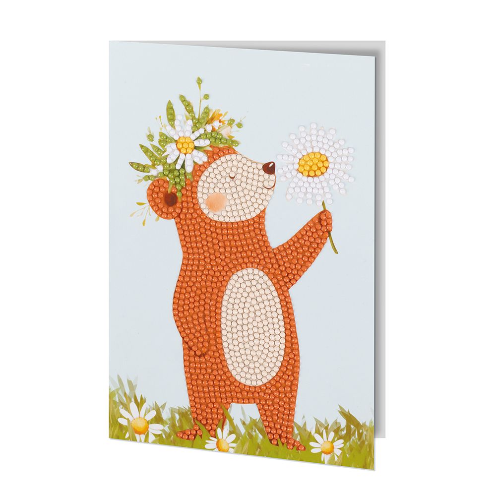 Кристальная (алмазная) мозаика Фрея ALVO-517, открытка, Дарю ромашку, 13.5х20 см