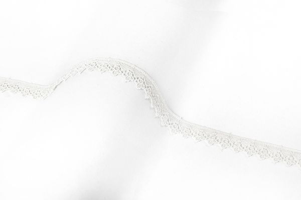 Кружево гипюр (плетёное) 20 мм / 10±0.2 метра Турция, GP001WH белый, Gamma GGM-2001