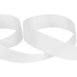 Лента репсовая нарезка 25.0 мм / 5 шт по 5.4 метра, 001 белый, Gamma GR-25