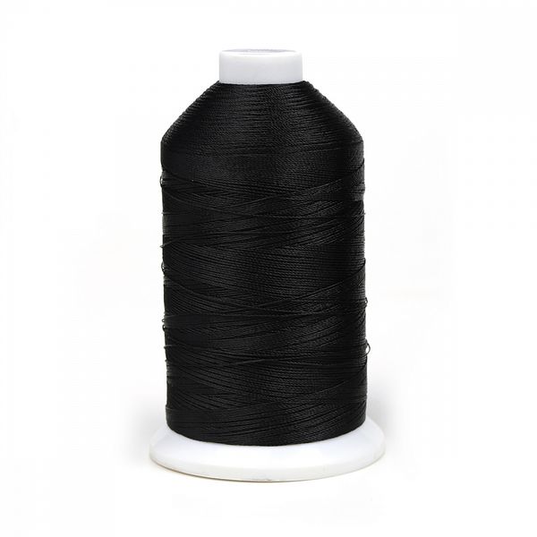 Нитки швейные филаментные Max 420D/3, №20, 1500 м, 250 г, 01 черный