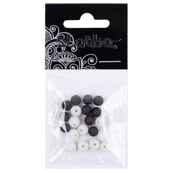 Бусины стекло ⌀6 мм, 100 шт (5х20 шт), №01 ассорти, Zlatka LVBD-01