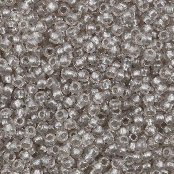 Бисер Preciosa прозрачный с перламутр. цвет.центром 10/0 (2.3 мм), круг.отв., 50 г, (08149)