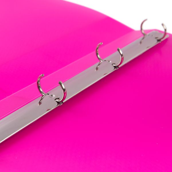 Папка на 4 О-кольцах A4 700 мкм 25 мм, 4 шт, d-17 мм, розовый EC211400013, Expert Complete