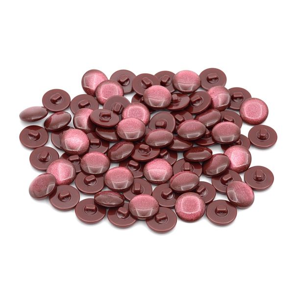 Пуговицы на ножке 32L (20мм), пластик (col.11 бордовый), 72 шт, CR P-45