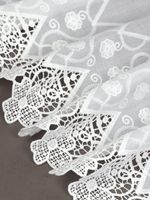 Кружево шитьё 220 мм / 2.7 метра, хлопок, TBY.0027, 01 белый