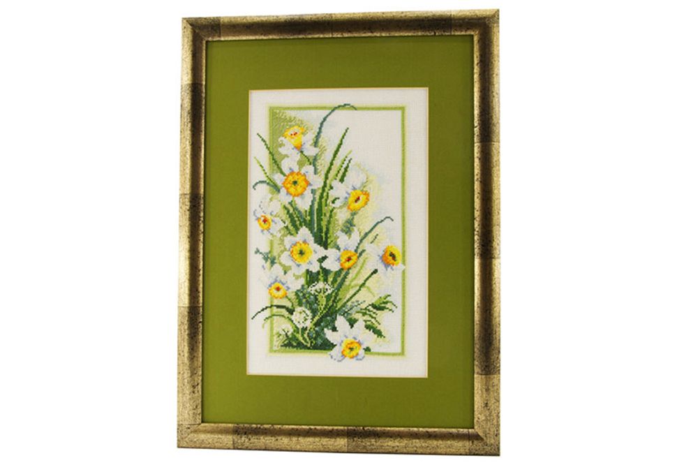Вышитая картина Марья Искусница, Весеннее соцветие, 35х45 см