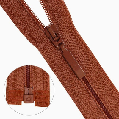 Молния спираль (витая) Arta Т5 (5 мм) 1 зам., разъем., 80 см, цв. 856 св.коричневый, уп.5 шт