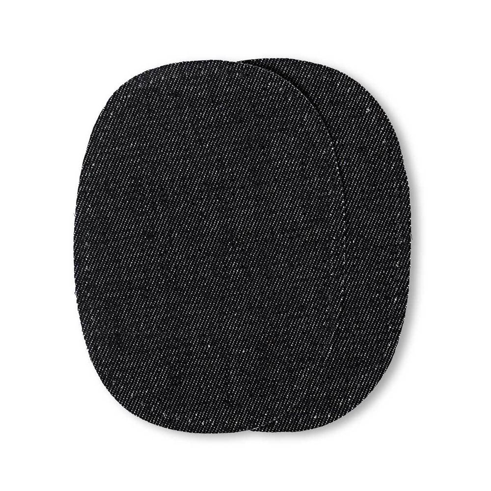 Заплатка термоклеевая, деним, джинс, 10х14см, 2 шт, черный цв, Prym