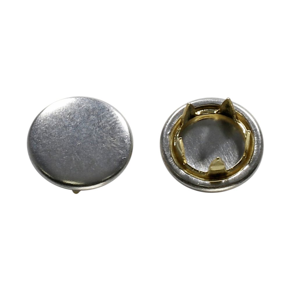 Кнопка рубашечная ⌀10 мм, (A) цв.металл, никель, 1815/10, 100 шт