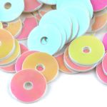 Пайетки плоские 6 мм, упак. 10 гр, Астра, 319 Перламутр, уп.10 шт