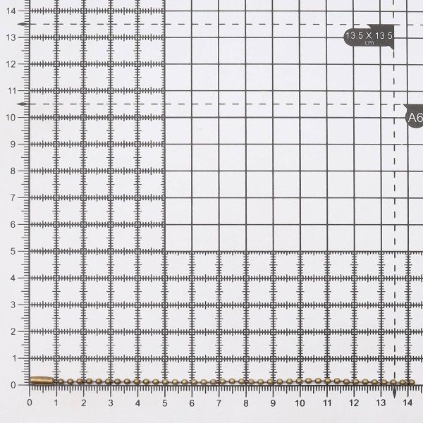 Мулька / биркодержатель (цепочка шариковая) 13,3х0,3х0,3 см (антик), К3509, 50 шт