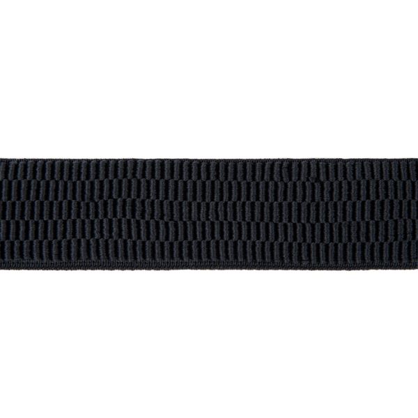 Резинка для подтяжек (помочная) 37.0 мм / 20 метров, черный, Gamma 0с756