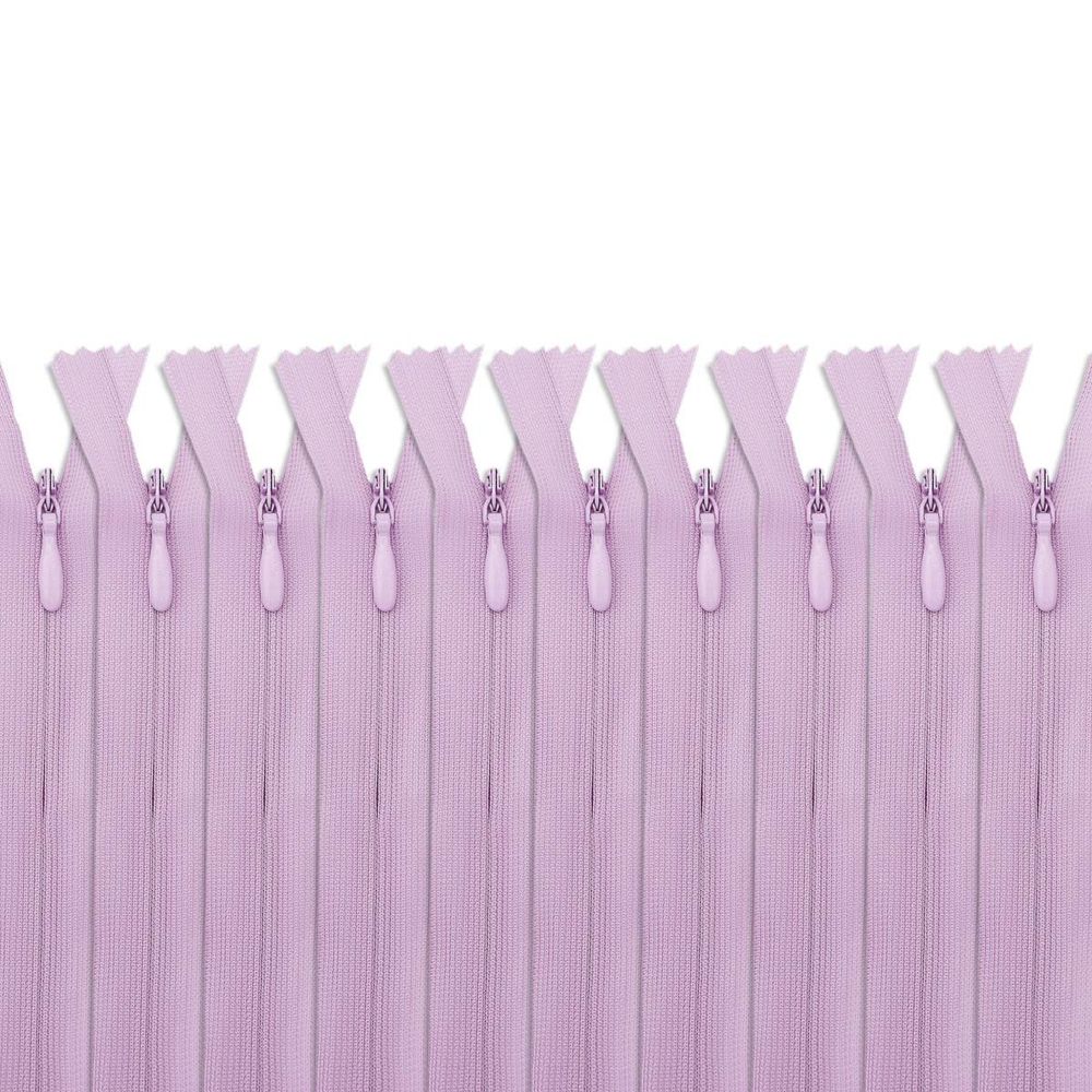 Молния потайная (скрытая) Т3 (3 мм) 1 зам., н/раз., 50 см, сирен, 31309 / 50, 10 шт