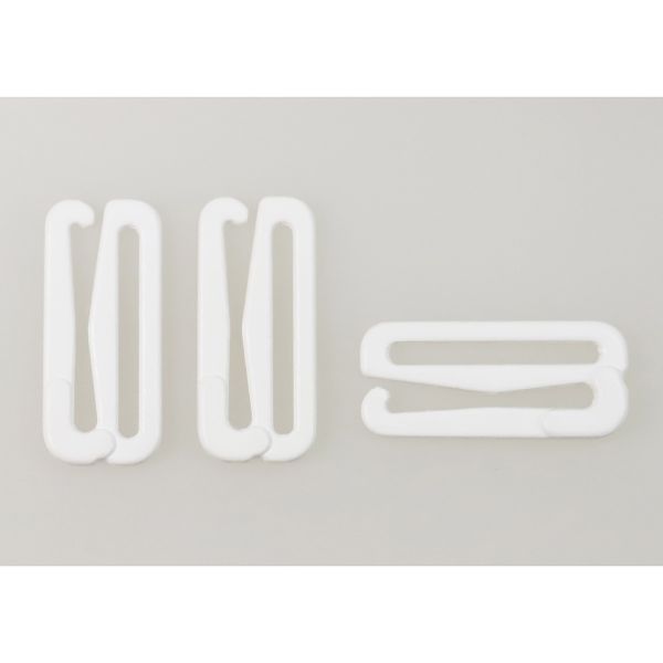 Крючки для бюстгальтера металл 20.0 мм, 001 белый, Arta, 50 шт