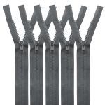 Молния трактор Arta Т6 (6 мм) 1 зам., разъем., 80 см, цв. 123 графит, уп.5 шт