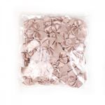 Бантики пришивные 15 мм, MJRF072 серебристый пион S185, уп.100 шт