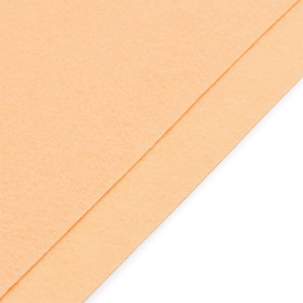 Фетр листовой жесткий 1.0 мм, 20х30 см, 100% п/э, 2 шт, цв. персик, 26964
