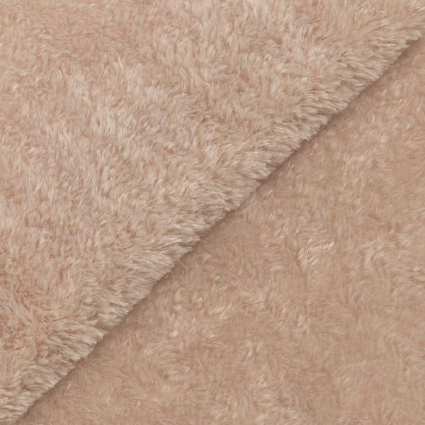 Плюш (ткань) Peppy PTB-002 288 г/м², 152 см / рул. 5 метров, серо-бежевый/latte