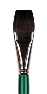 Кисть имитация белки плоская №08, 3 шт, короткая ручка, Vista-Artista 90212-08