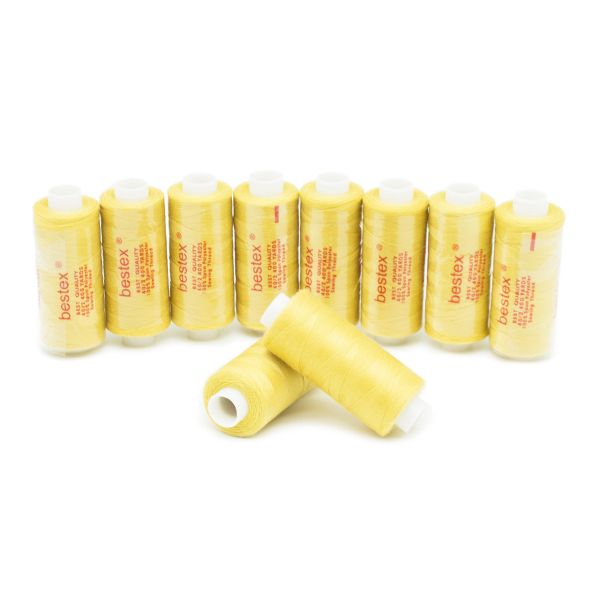 Нитки швейные бытовые Bestex 40/2, 365 м (400 ярд) / 10 кат., 210 желто-бежевый