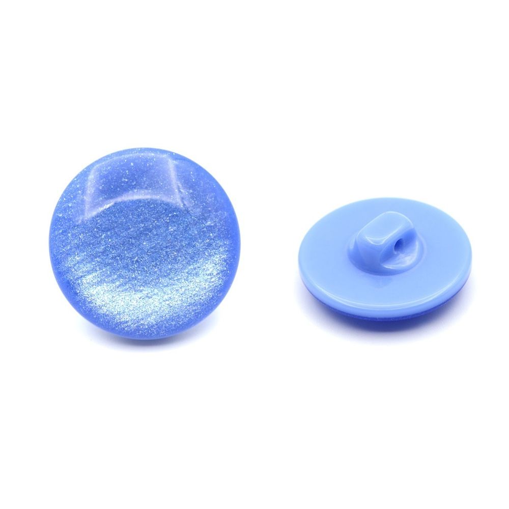 Пуговицы на ножке 32L (20мм), пластик (col.04 василек), 72 шт, CR P-45