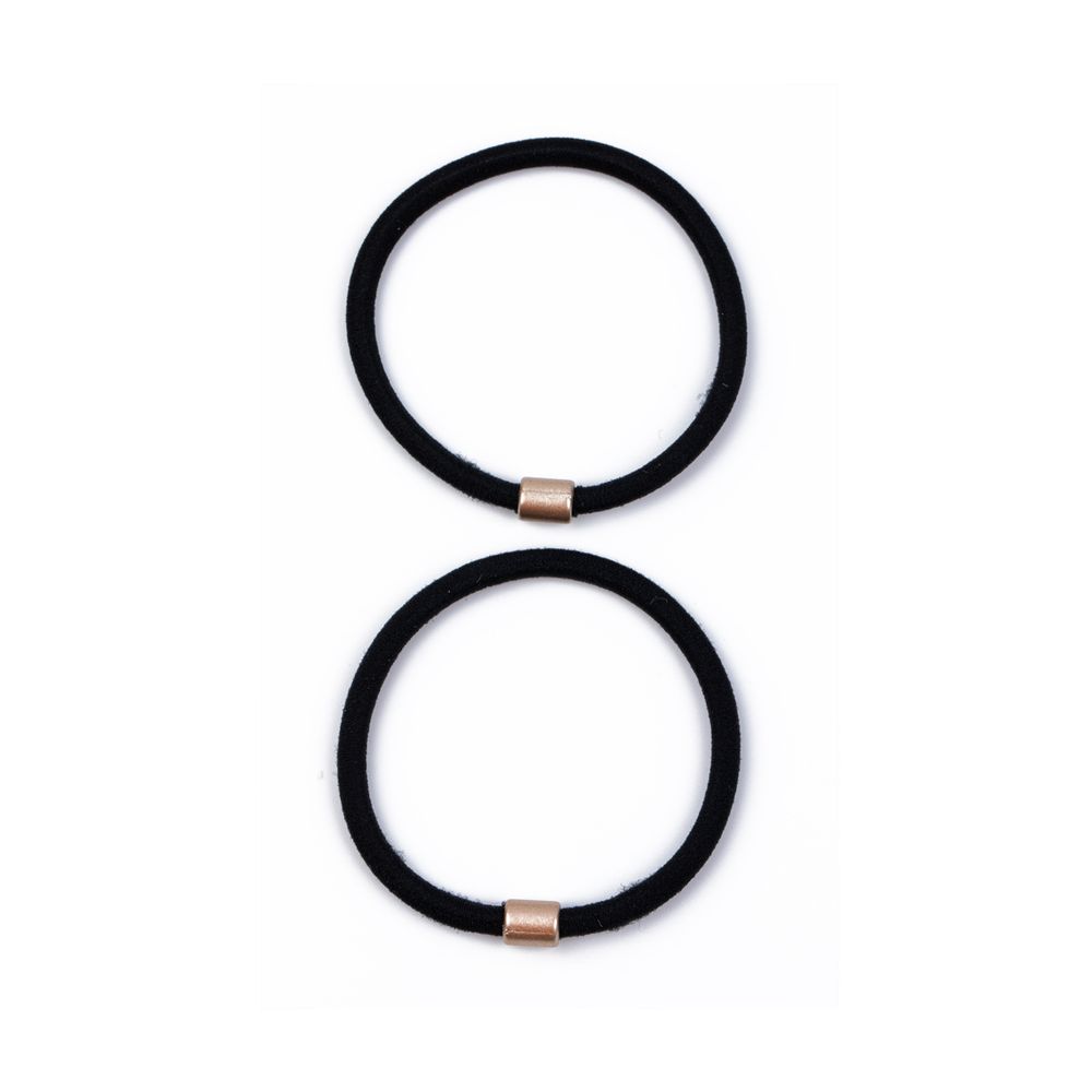 Набор резинок для волос 10 шт (5х2 шт), №01 чёрный, Cherry Mary VR07067