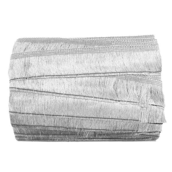 Бахрома отделочная 38.0 мм / 25 метров, металлизированная, цв.серебро