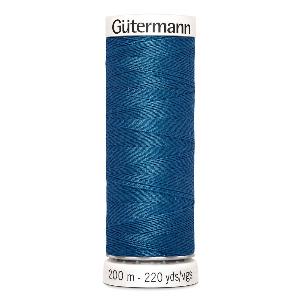 Нитки универсальные Gutermann Sew-all 100 (200 метров), 5 кат. | 966 св.синяя бирюза