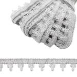 Тесьма отделочная вязаная рис.8106 15мм / 20м (серебро), С3493Г17