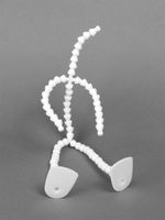 Скелет для кукол и игрушек 35 см, со ступнями ног 10 звеньев - 11 см, ноги 12 звеньев - 13 см