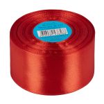 Лента атласная 1-сторонняя 50.0 мм / 33±2 метра, 123 коричнево-бордовый, Gamma