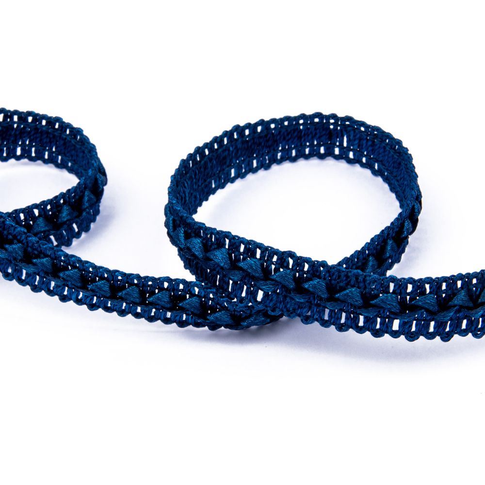 Тесьма декоративная Gamma Самбоса GSL-201 13 мм, 33 м, 095 синий