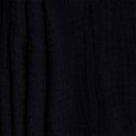 Муслин 125 г/м², 130 см / 2 метра, TBY.Mus.24723.28.2, цв.28 черный