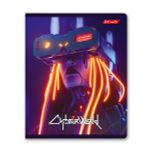 Тетрадь ученическая общая, глянцевая ламинация, A5+ 96 л. на скобе 60 г/м², белизна 100%, 5 шт, линия в термоусадочной пленке, 000796 Игромания, Светоч 96ТЕТл-004