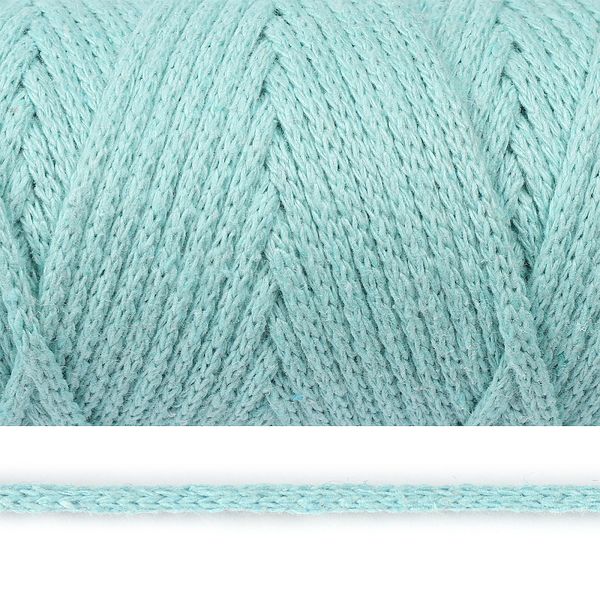 Шнур круглый х/б ⌀4.0 мм / 100 метров, 2133 мятный