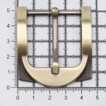 Пряжка ременная металл 33,5 мм (тертая бронза), 4 шт