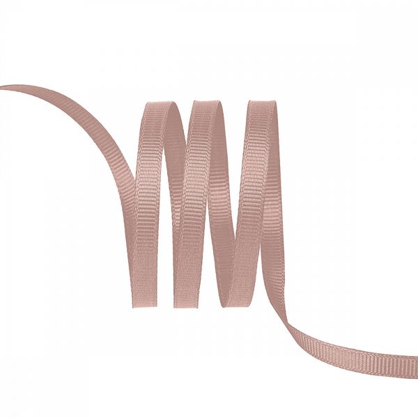 Лента репсовая (в рубчик) 6.0 мм цв. 813 пудровый уп.22.86м (±1м)
