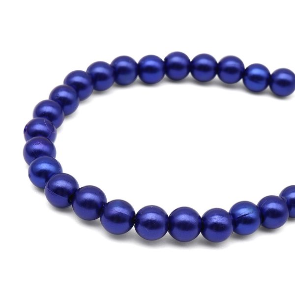 Бусины пластик (жемчуг) ⌀4 мм, 25 г, Astra&Craft (MH.КР.06.A33.02 синий)