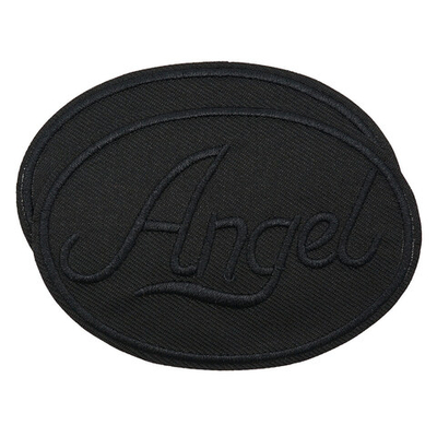 Термоаппликация круг ANGEL black 93х67мм (Black (черный)), 2 шт, LA559