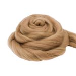Шерсть для валяния полутонкая 100%, 100г, 258 бежевый